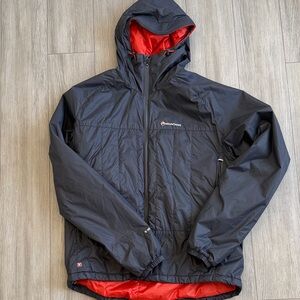 Men's Black and Red Windbreaker Jacket